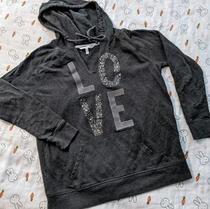 LOVE💗VS charcoal pullover hoodie